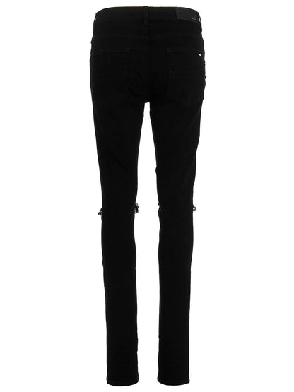 Amiri Black Cotton Skinny Jeans