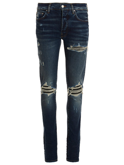 Amiri Blue Cotton Skinny Jeans