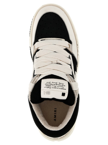 Amiri Bicolor Leather Low Top Sneakers