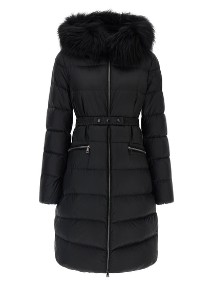 Moncler Black Polyamide Coat