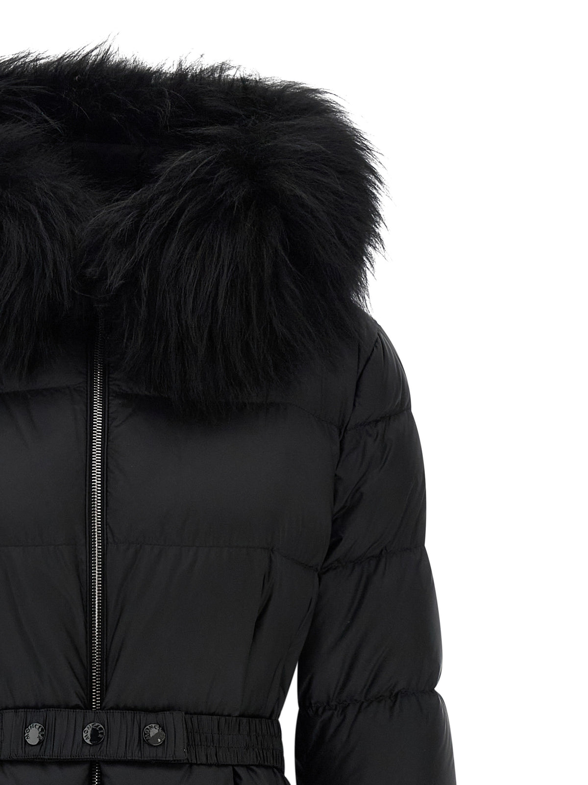 Moncler Black Polyamide Coat