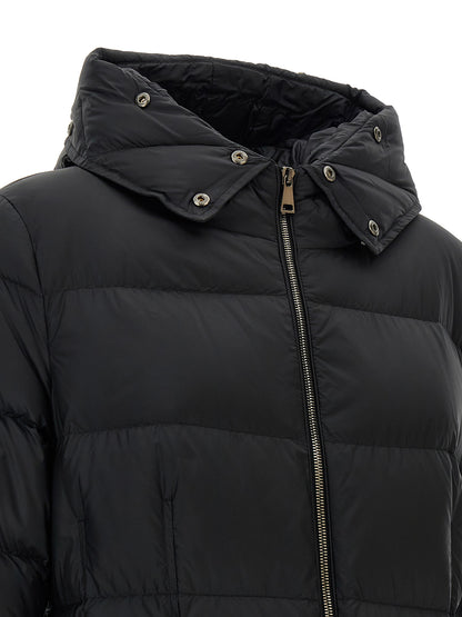 Moncler Black Polyamide Coat