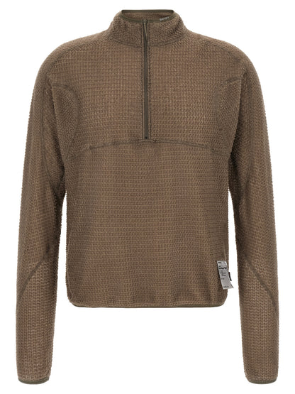 SATISFY Brown Polyester Sweatshirt