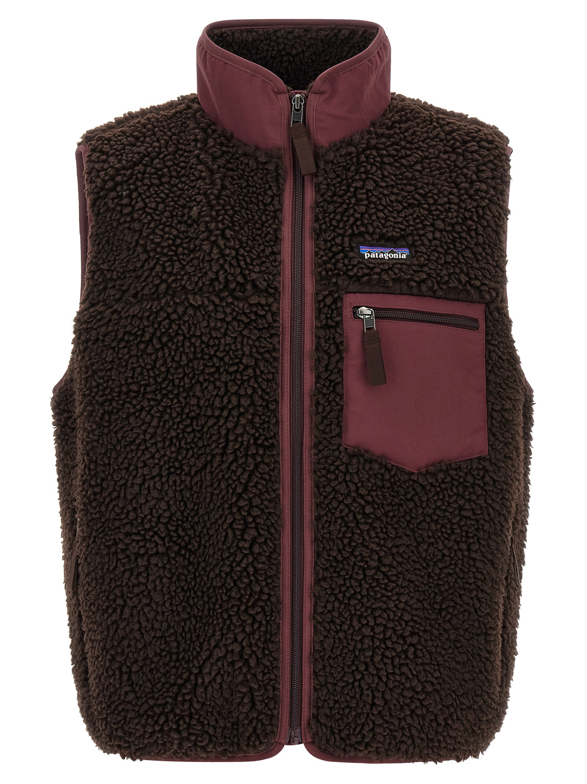 PATAGONIA Brown Polyester Sleeveless Jacket