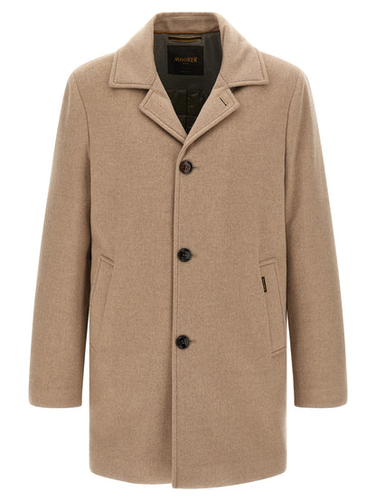 MooRER Beige Wool Coat