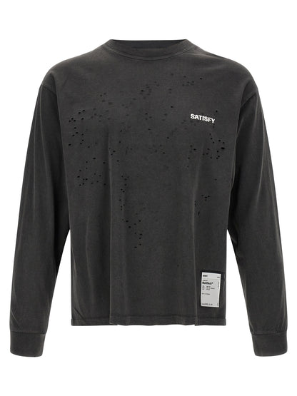 SATISFY Black Cotton T-Shirt