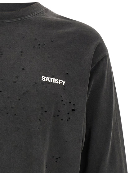 SATISFY Black Cotton T-Shirt