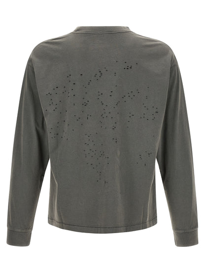 SATISFY Gray Cotton T-Shirt