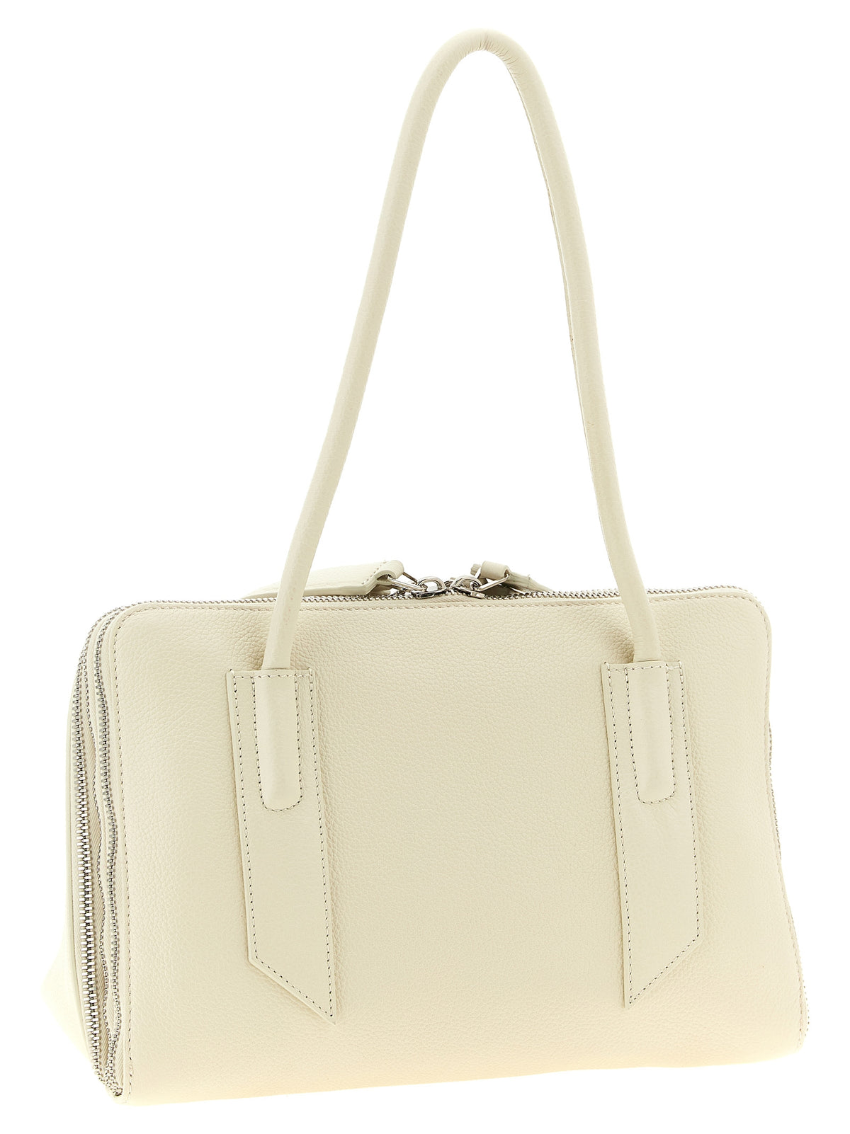 The Attico White Calfskin Shoulder Bag