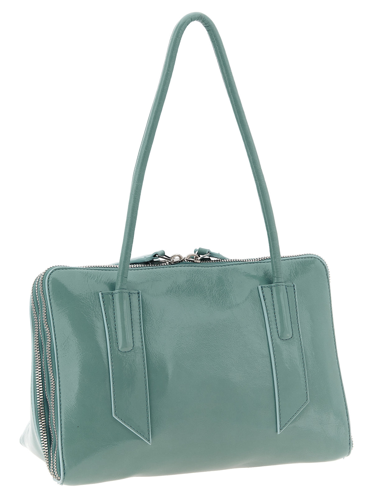 The Attico Blue Calfskin Shoulder Bag