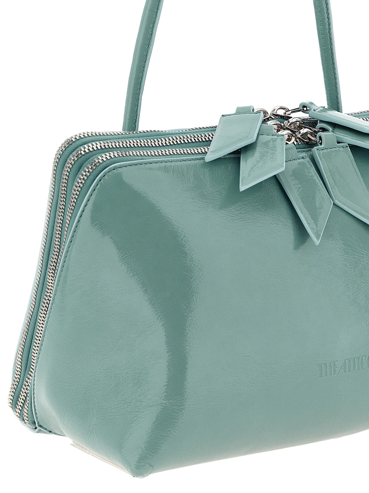 The Attico Blue Calfskin Shoulder Bag