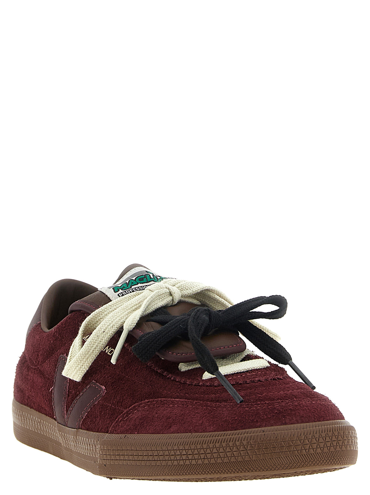 Veja Bordeaux Calfskin Low Top Sneakers