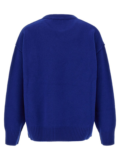 Ami Paris Blue Wool Cardigan