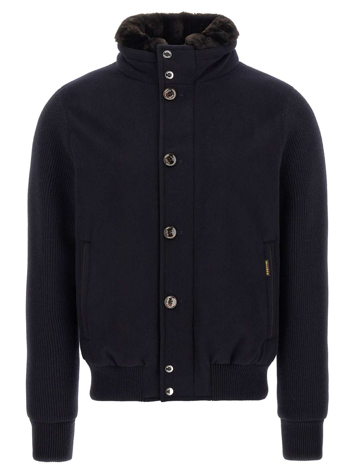 MooRER Blue Wool Bomber