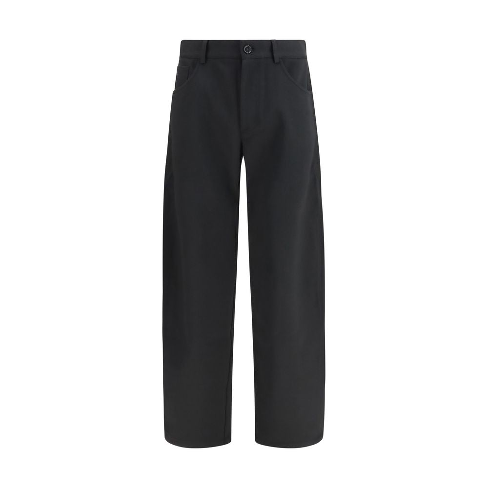 SÉFR Black Polyester Casual Pants