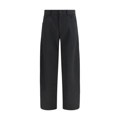 SÉFR Black Polyester Casual Pants