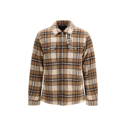 Woolrich Brown Wool Oves Aries Full-Length Jacket