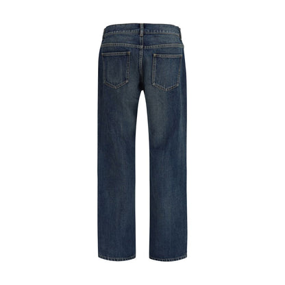The Row Blue Cotton Relaxed Fit Jeans