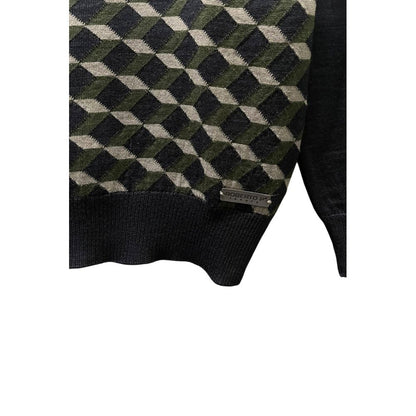 Roberto Pepe Luxury Green Wool Men's Sweater