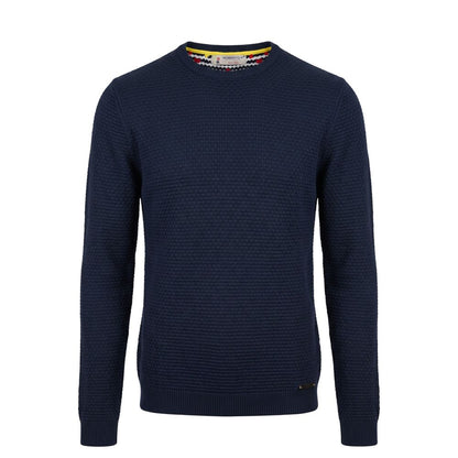 Roberto Pepe Luxury Blue Cotton Men's Sweater