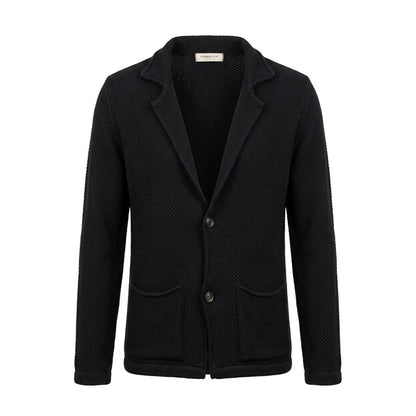 Roberto Pepe Luxury Black Wool Men's Sweater