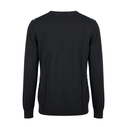 Roberto Pepe Luxury Blue Wool Men's Sweater