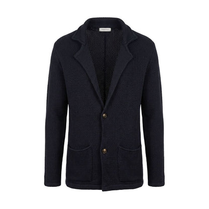 Roberto Pepe Luxury Blue Wool Men's Sweater