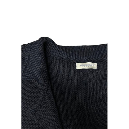 Roberto Pepe Luxury Blue Wool Men's Sweater