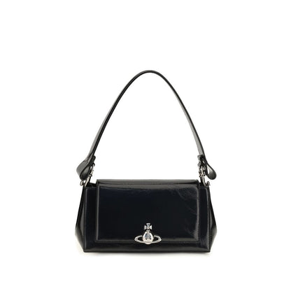 Vivienne Westwood Black Calf Leather Bos Taurus Handbag