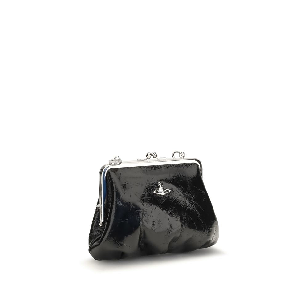 Vivienne Westwood Black Calf Leather Bos Taurus Wallet