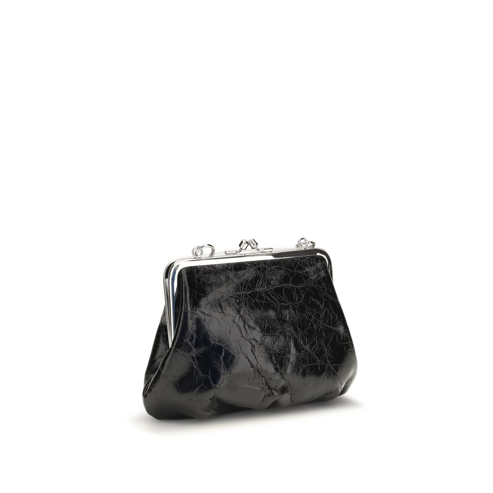 Vivienne Westwood Black Calf Leather Bos Taurus Wallet