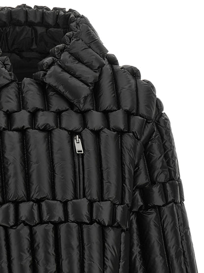 RAXXY Black Nylon Biker Jacket