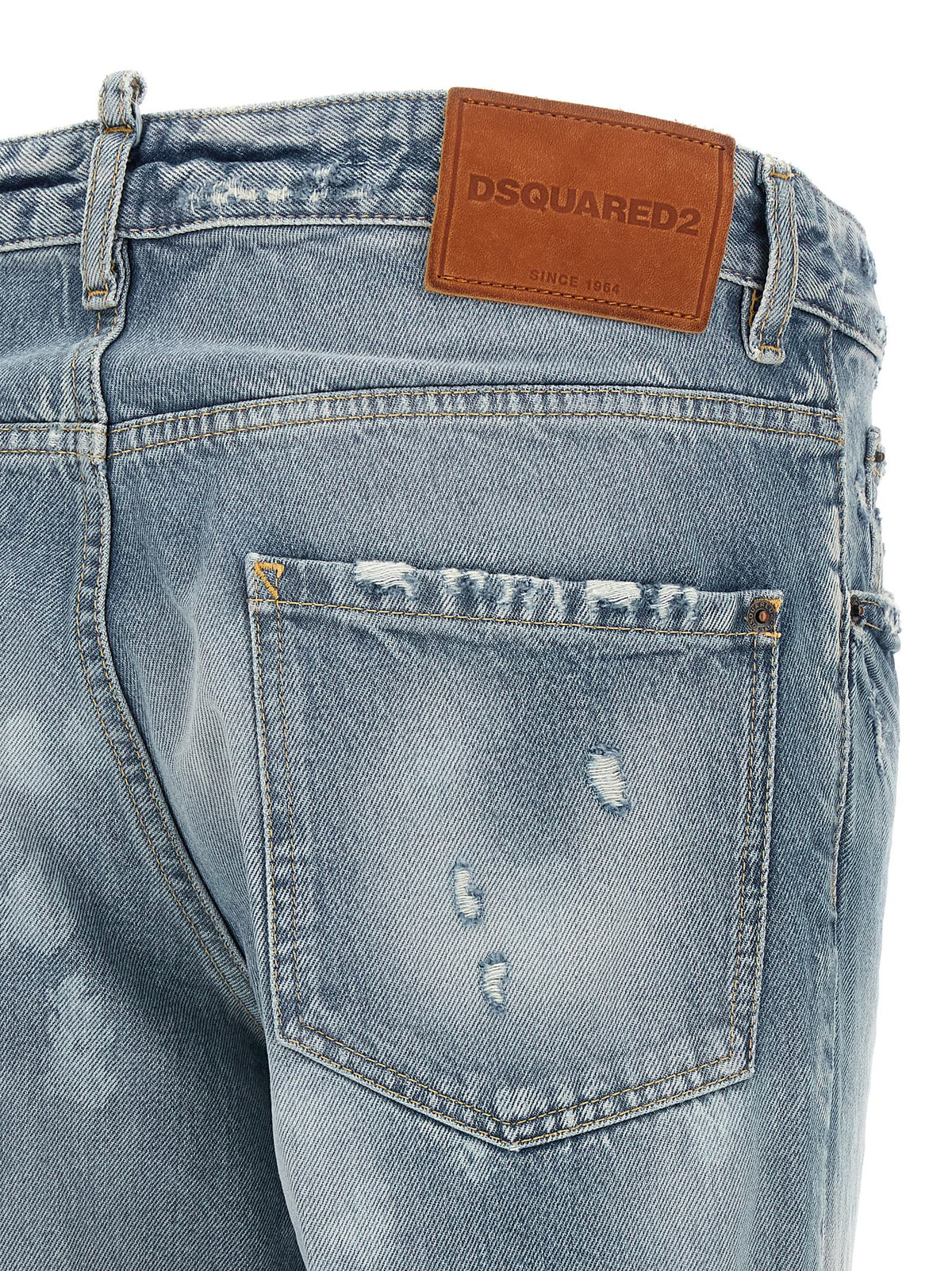 Dsquared² Blue Cotton Tapered Jeans