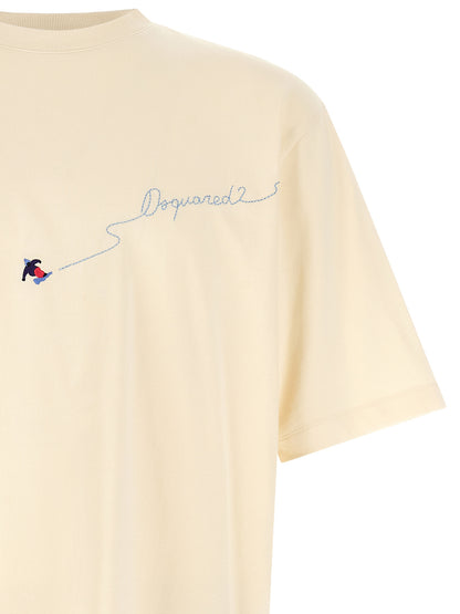 Dsquared² White Cotton T-Shirt
