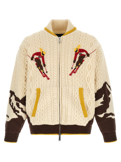 Dsquared² Multicolor Wool Cardigan