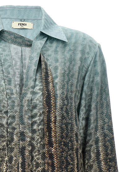 Fendi Multicolor Silk Blouse
