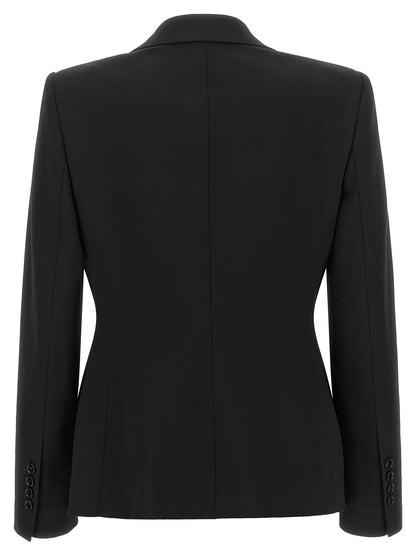 Dolce & Gabbana Black Virgin Wool Blazer