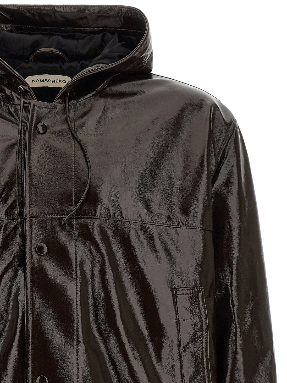 Namacheko Brown Lamb Leather Leather Jacket