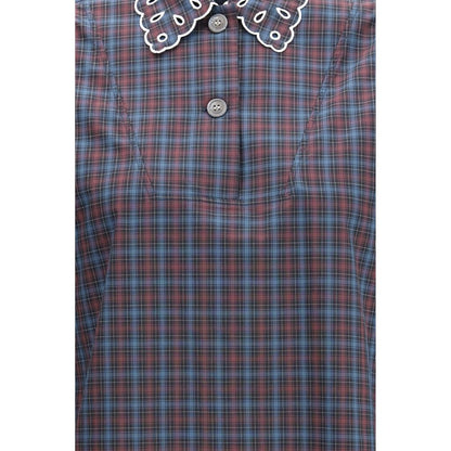 Marni Blue Cotton Pattern Shirt