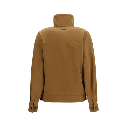 Saint Laurent Brown Cotton Bomber