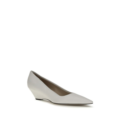 The Row White Lamb Ovis Aries Platform Pumps