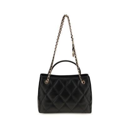 Tory Burch Black Calf Leather Bos Taurus Shoulder Bag