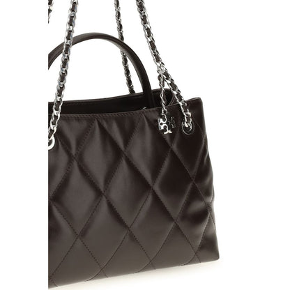 Tory Burch Brown Calf Leather Bos Taurus Shoulder Bag
