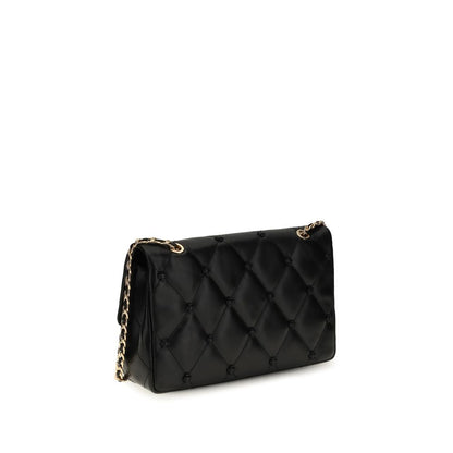 Tory Burch Black Lamb Ovis Aries Shoulder Bag