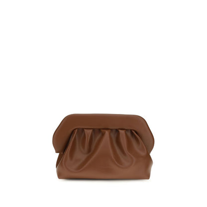 THEMOIRè Brown Vegan Leather Clutch Bag