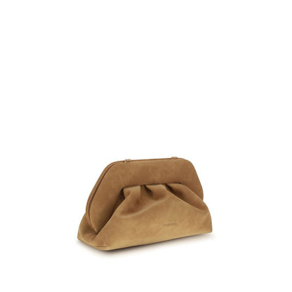 THEMOIRè Beige Nubuc Leather Clutch Bag