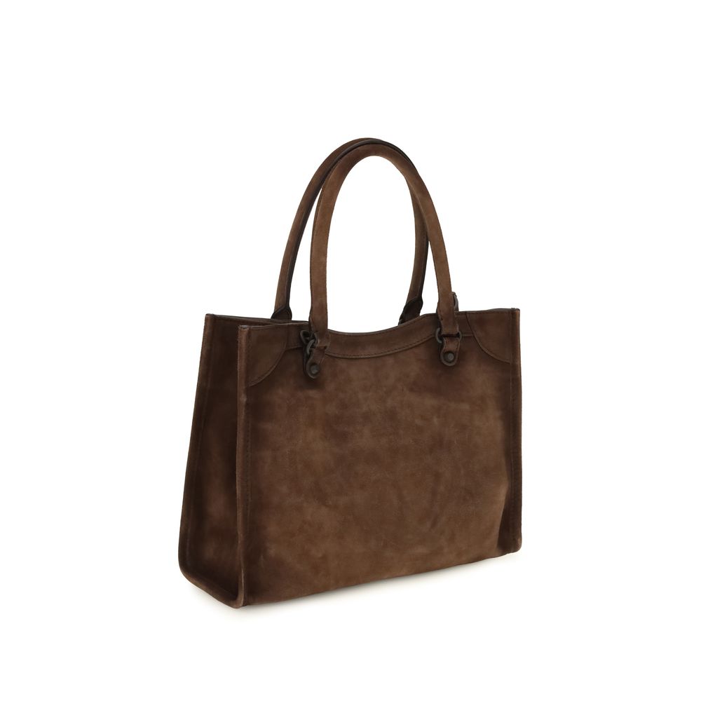 Balenciaga Brown Calf Leather Bos Taurus Shoulder Bag