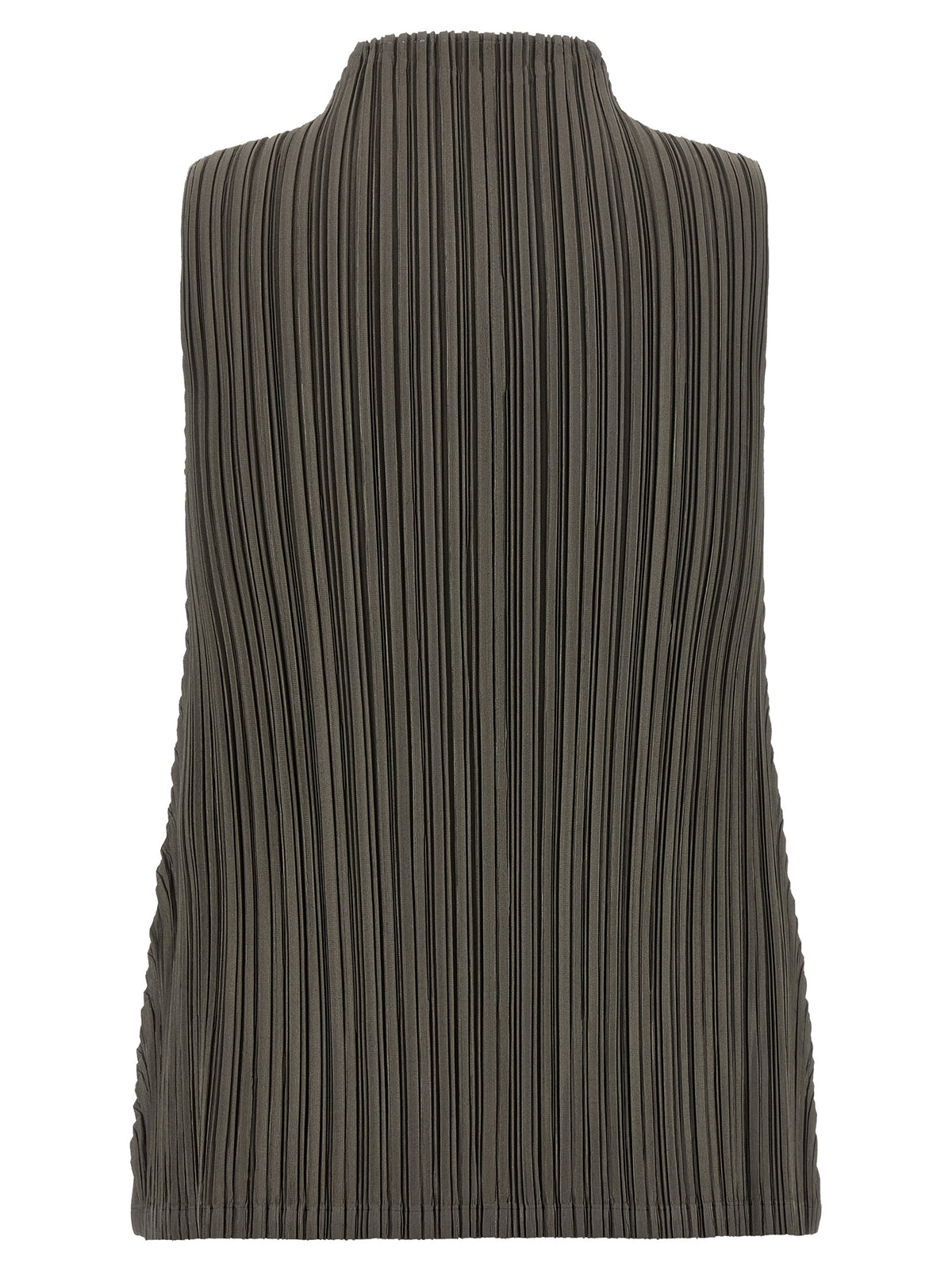 PLEATS PLEASE ISSEY MIYAKE Bicolor Polyester Blouse