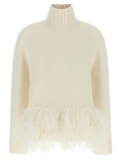 Fabiana Filippi White Virgin Wool Cardigan