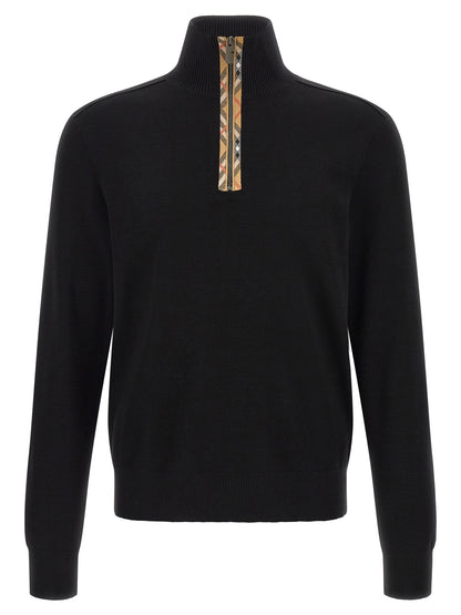 Burberry Black Wool Cardigan